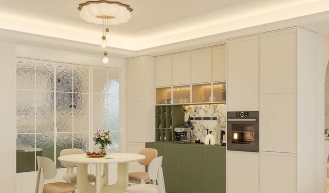 136㎡奶油中古风,复古绿点缀打造优雅氛围感 全友设计丨136㎡奶油中古风,复古绿点缀,营造优雅氛围感 - 家居知识