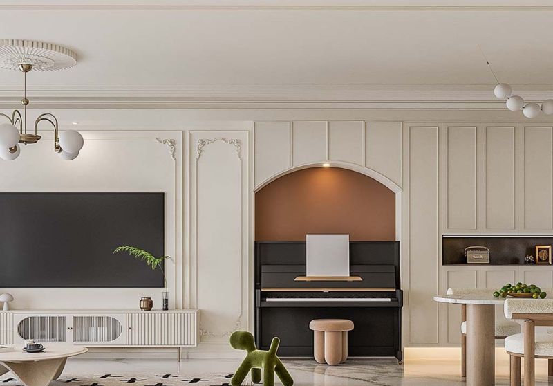 100㎡轻法式奶油风小家,精致线条打造宅家幸福感 100㎡轻法式小家|奶油风+法式线条,宅家幸福翻倍! - 家居知识