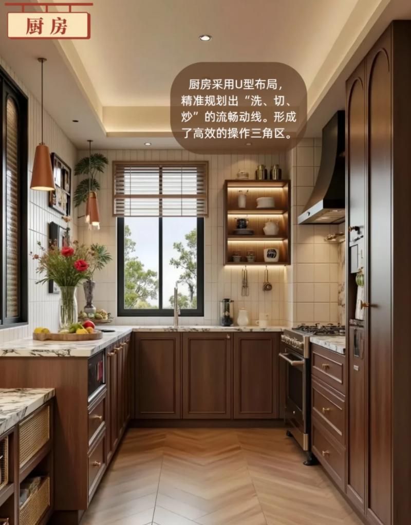 109㎡美式复古风：北京业之峰打造老电影里的梦幻家园 - 家居知识