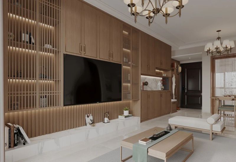 70㎡新中式风,韵味十足,收纳超强! 70㎡也能装新中式风:不仅装的很韵味,收纳还杠杠的! - 家居知识