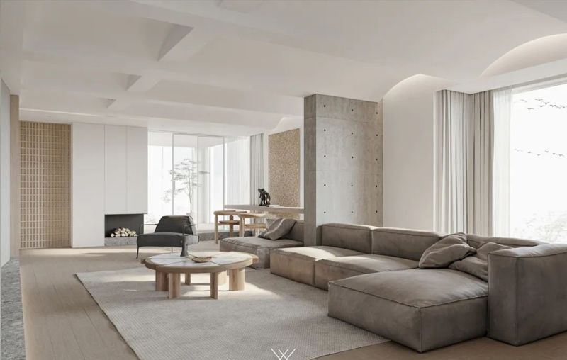 220㎡简约日式风，朴素的原木与灰色，满屋返璞归真的气质 - 家居知识