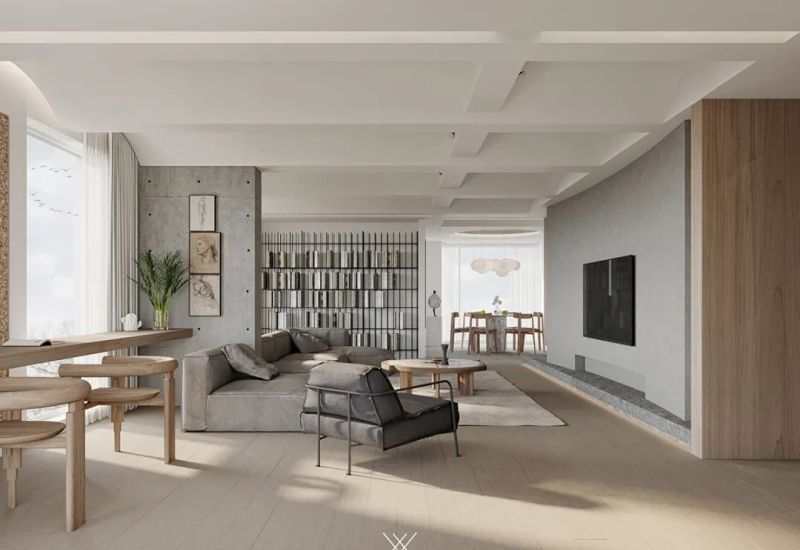 220㎡简约日式风，朴素的原木与灰色，满屋返璞归真的气质 - 家居知识