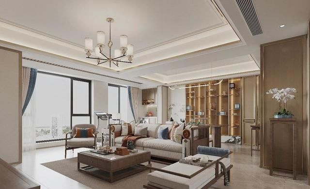 130㎡新中式风格装修：就连电梯间都打造的很韵味 - 家居知识