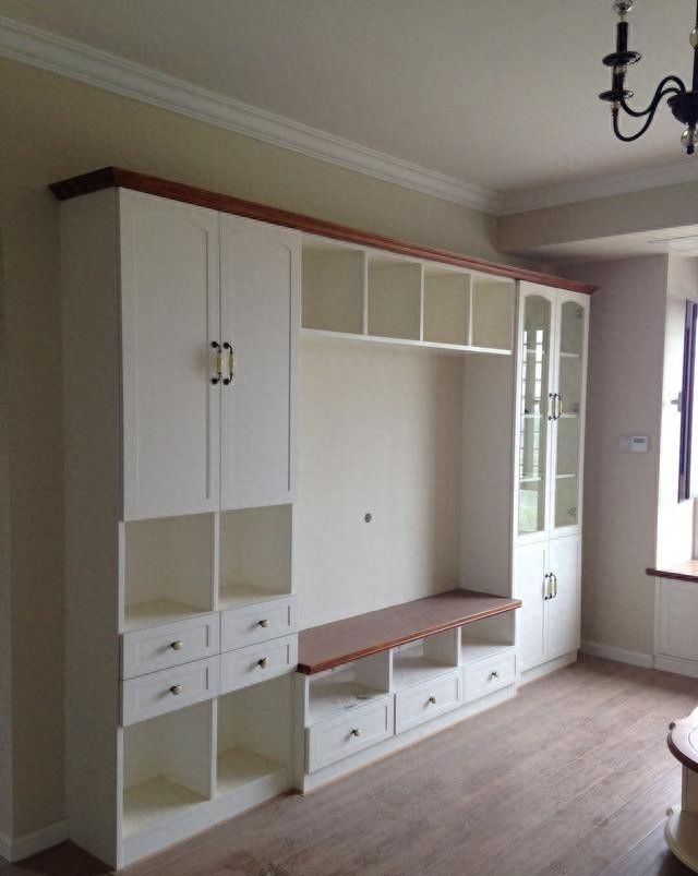 全屋定制多功能电视柜，搭配多种风格，把电视背景墙都省了 - 家居知识