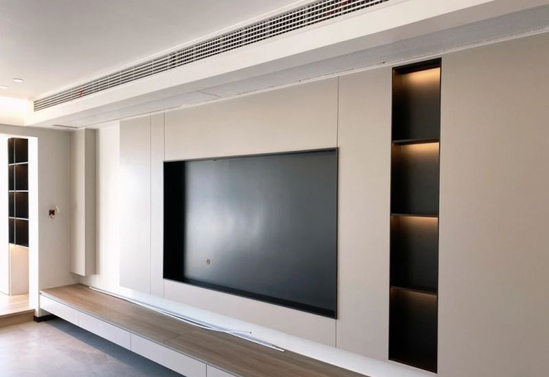 一眼入睛的极简电视柜这样做，客厅美极了 - 家居知识