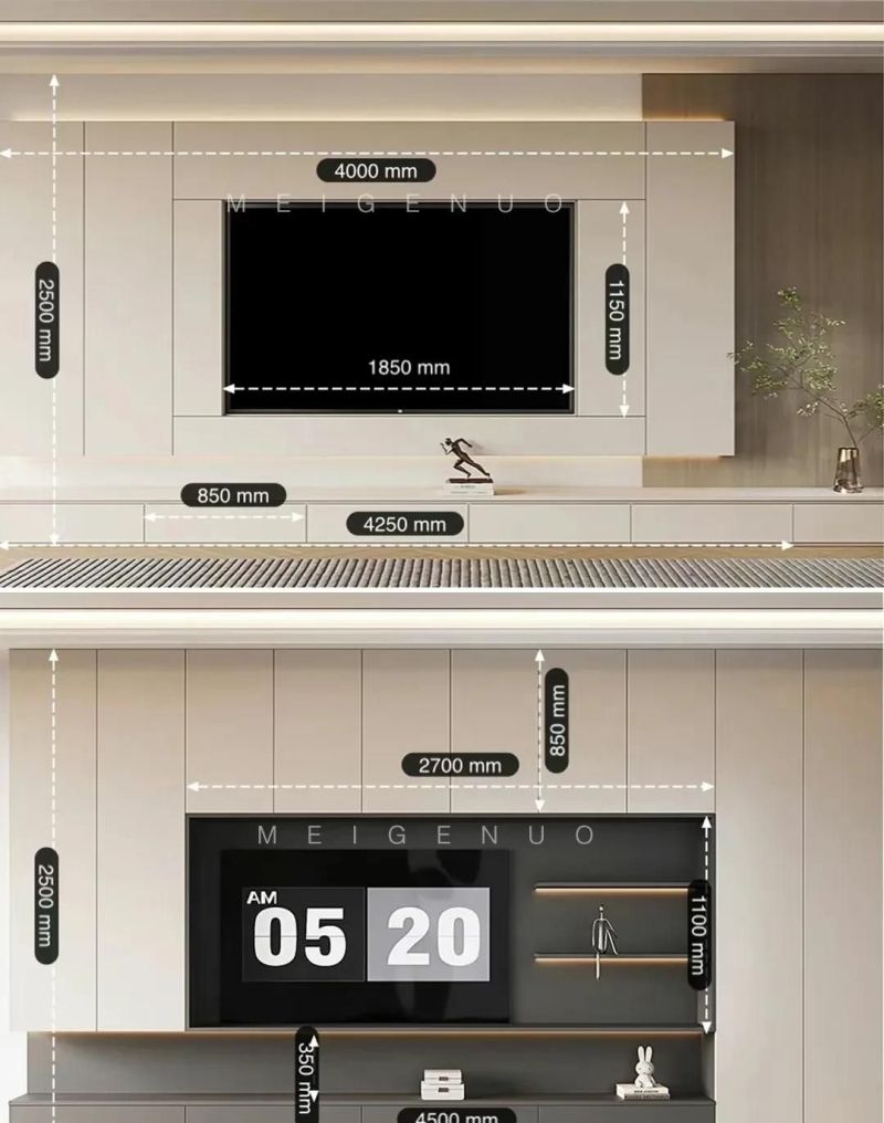 8款非常受欢迎的极简满墙电视柜 - 家居知识