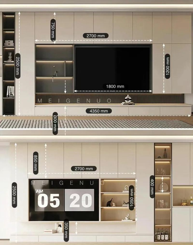 8款非常受欢迎的极简满墙电视柜 - 家居知识