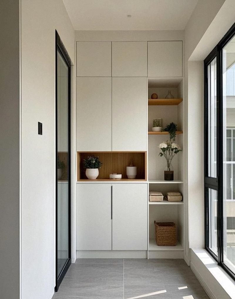 1㎡过道变衣帽间，阳台打满柜,这样装活该门槛被邻居踏破 - 家居知识