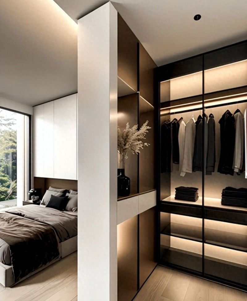 床边衣帽间设计，打造顶级家居天花板！