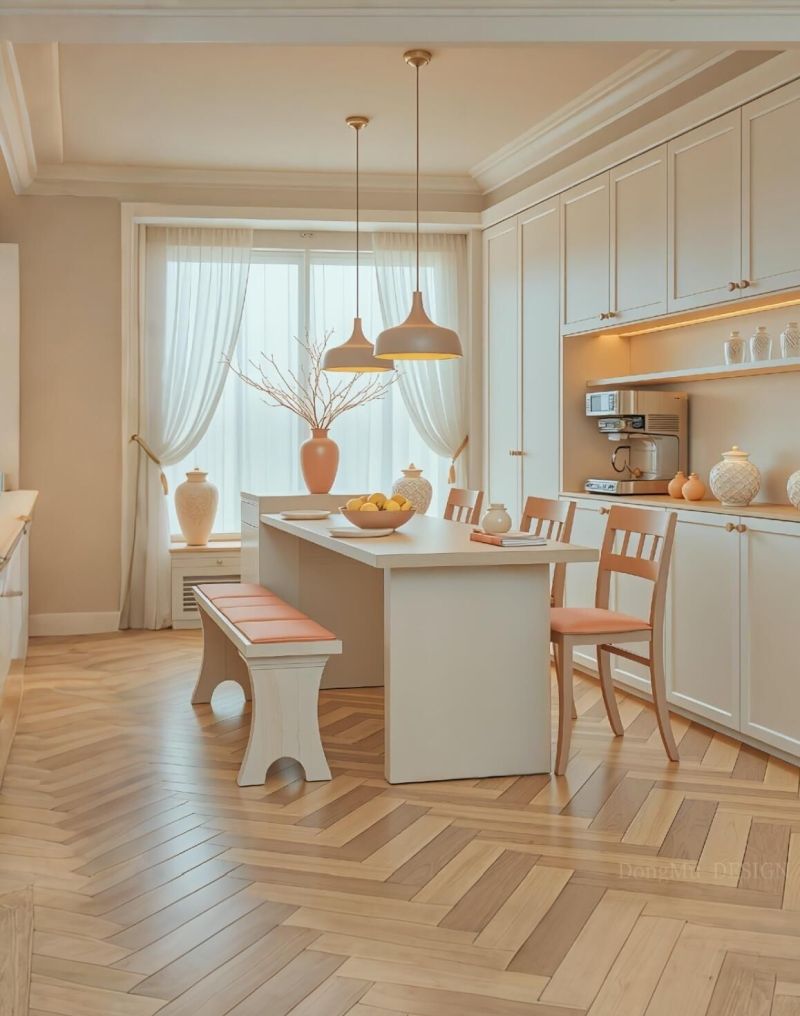 拱形窗+端景！奶油法式进门就美一大跳不愧是奶油法式风装修！ - 家居知识