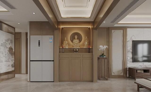 130㎡新中式家装,电梯间尽显东方韵味 130㎡新中式风格装修:就连电梯间都打造的很韵味 - 家居知识