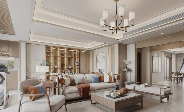 130㎡新中式家装,电梯间尽显东方韵味 130㎡新中式风格装修:就连电梯间都打造的很韵味 - 家居知识