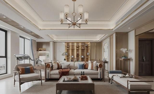 130㎡新中式家装,电梯间尽显东方韵味 130㎡新中式风格装修:就连电梯间都打造的很韵味 - 家居知识