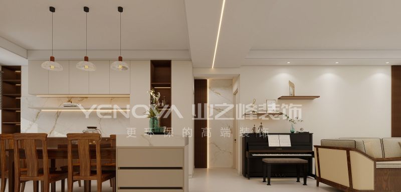 唐山凤凰世嘉150平方米新中式风格装修效果案例|业之峰装饰 - 家居知识