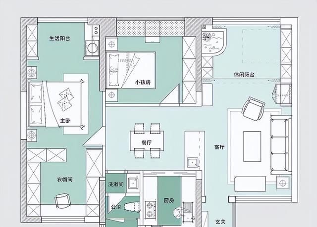 杭州夫妻96㎡北欧风三居室,简约设计尽显高级感 杭州夫妻很有远见,把96㎡三居室装成北欧风,简约中突出设计效果 - 家居知识