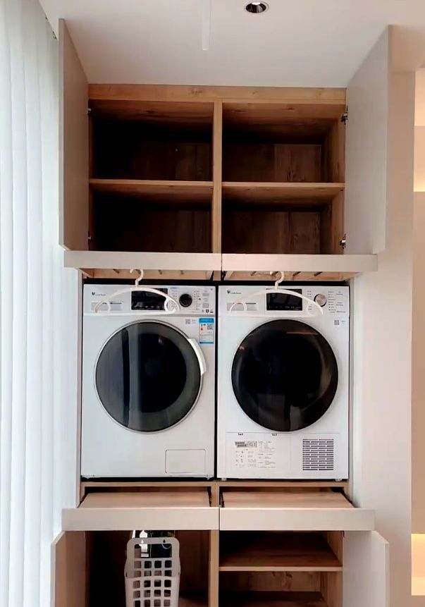 被“洗衣柜抽拉”圈粉了！打开思路后，一点空间都不会浪费 - 家居知识