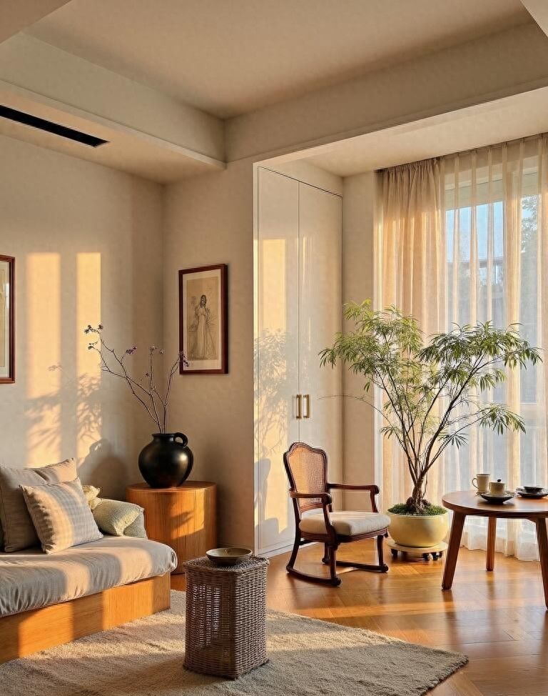 侘寂风+原木风混搭，装出岁月静好的高级松弛感！