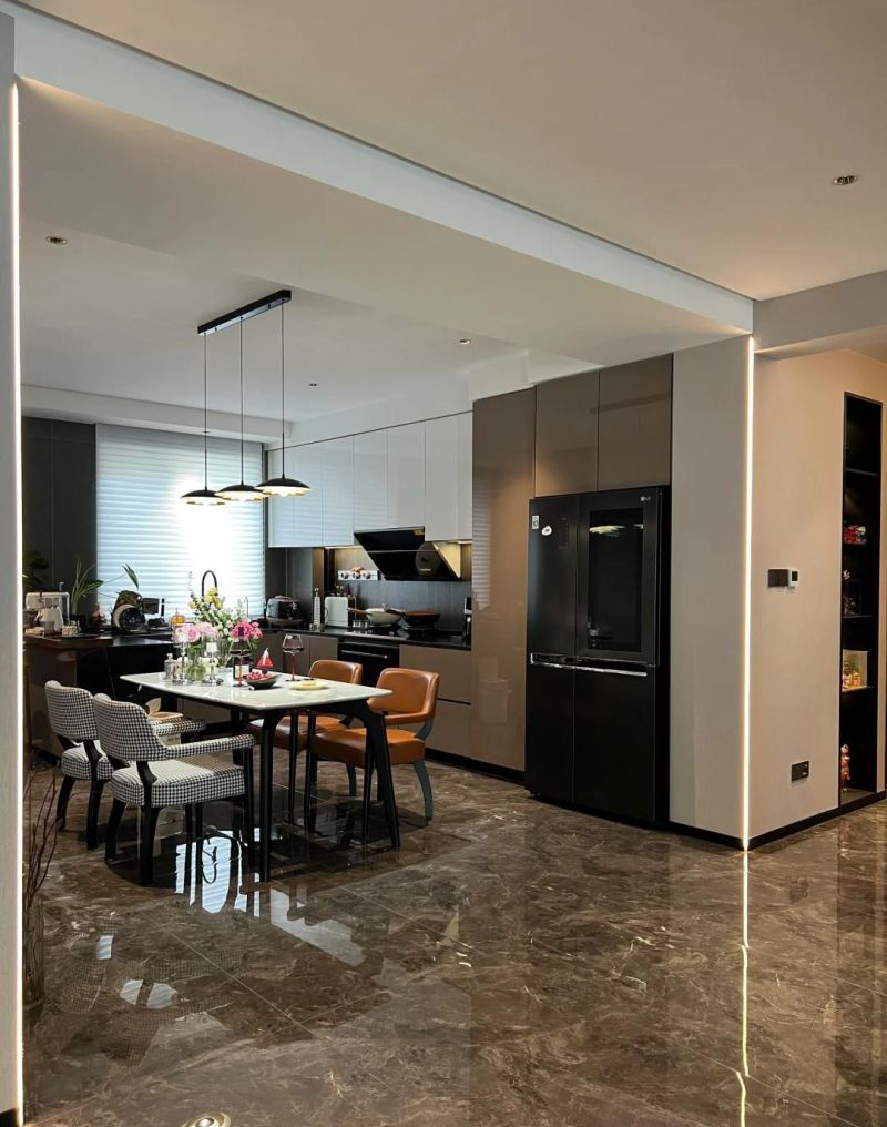 125㎡意式轻奢宅，装出杂志同款，美到不敢认，太高级了！ - 家居知识