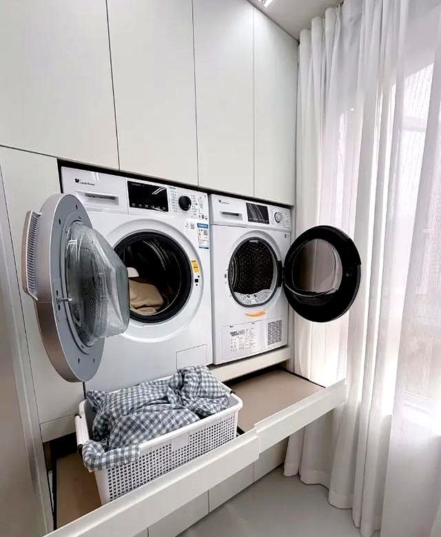 被“洗衣柜抽拉”圈粉了！打开思路后，一点空间都不会浪费 (2) - 家居知识