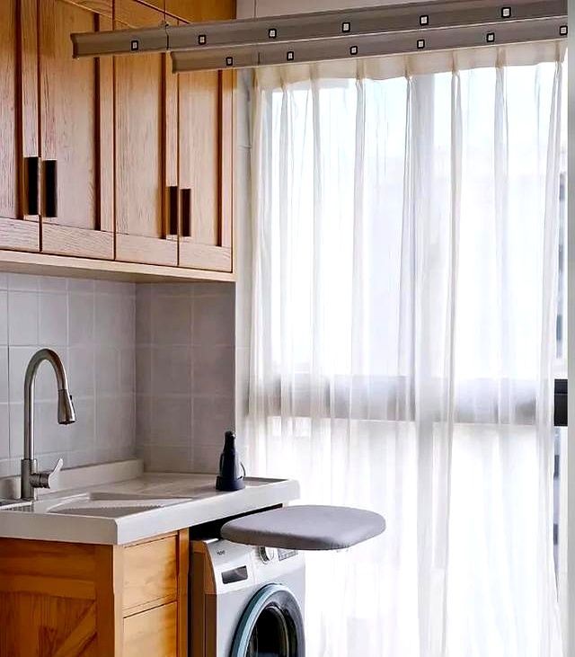 被“洗衣柜抽拉”圈粉了！打开思路后，一点空间都不会浪费 (2) - 家居知识