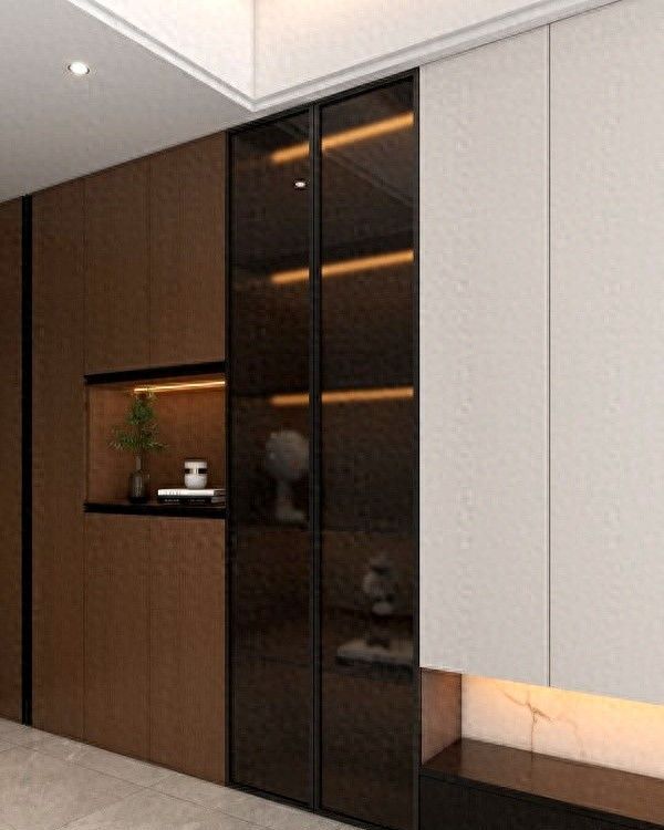 客厅一体电视柜设计惊艳全网，实用与颜值并存成家装新宠