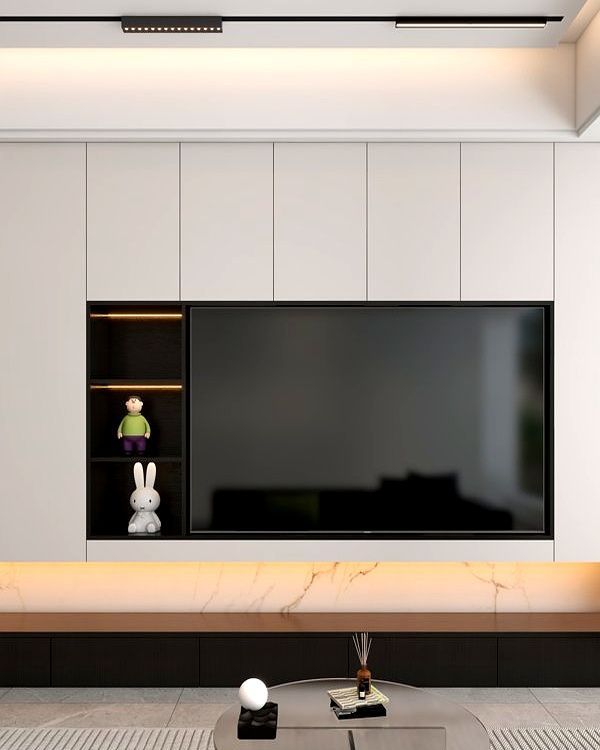 客厅一体电视柜设计惊艳全网,实用与颜值并存成家装新宠 这是我见过最满意的家:光客厅一体电视柜让无数人效仿!实用漂亮 - 家居知识