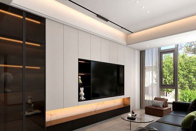 客厅一体电视柜设计惊艳全网,实用与颜值并存成家装新宠 这是我见过最满意的家:光客厅一体电视柜让无数人效仿!实用漂亮 - 家居知识