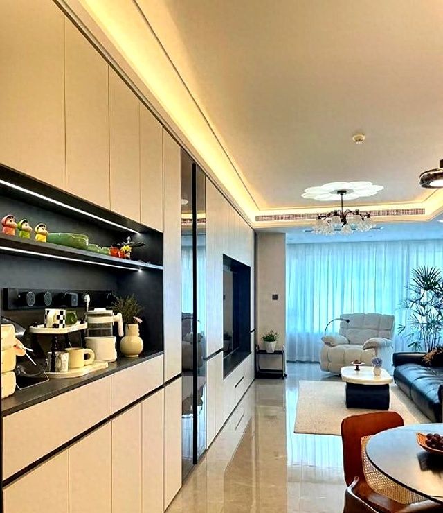 浙江一女子晒出120m²的家，仅电视柜就让无数人效仿，太高级了 - 家居知识