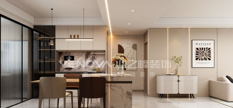 唐山万润壹号142平方米现代风格装修效果案例|业之峰装饰 - 家居知识