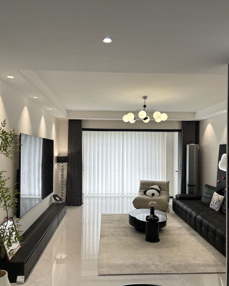 陕西姑娘现代简约装修，清爽显大又省钱