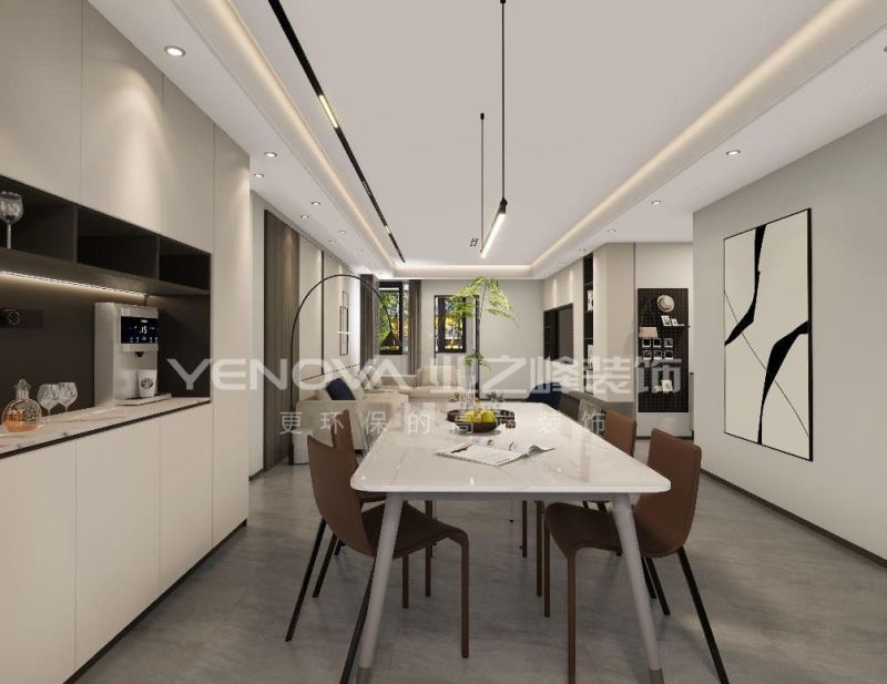 145㎡现代风格装修案例,唐山珑湖丽宫雅致生活空间 唐山珑湖丽宫145平方米现代风格装修效果案例|业之峰装饰 - 家居知识