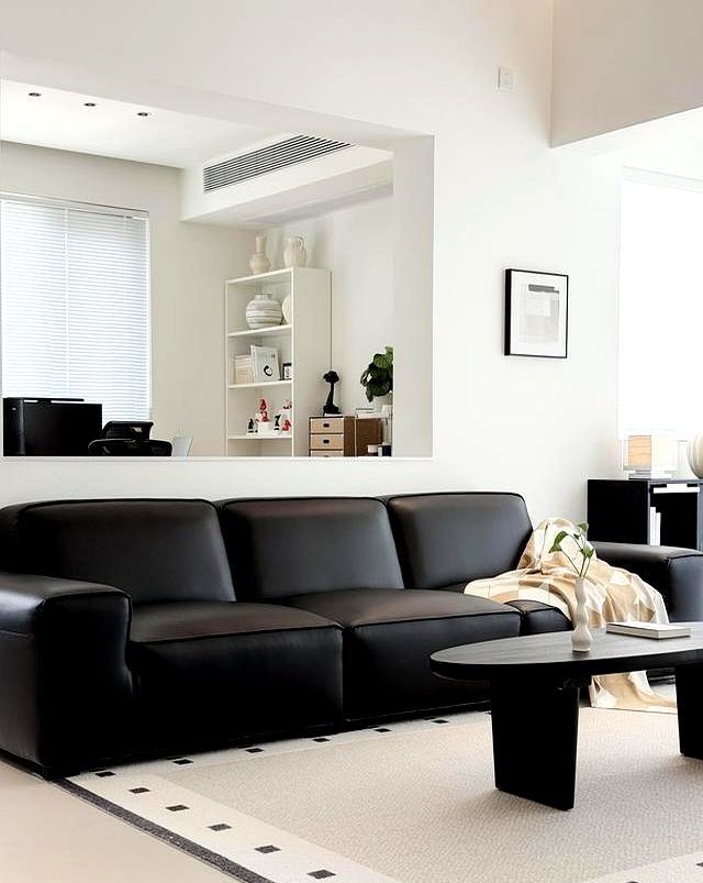 极简黑白，演绎家的高级松弛感 当黑白碰撞，不是单调，而是质 - 家居知识