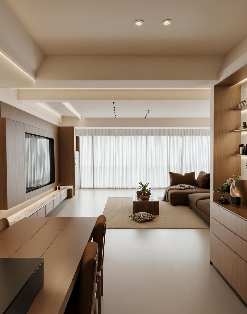 中古极简的舒适感！暖棕与米白织就的温柔滤镜，将疲惫滤成松弛！ - 家居知识