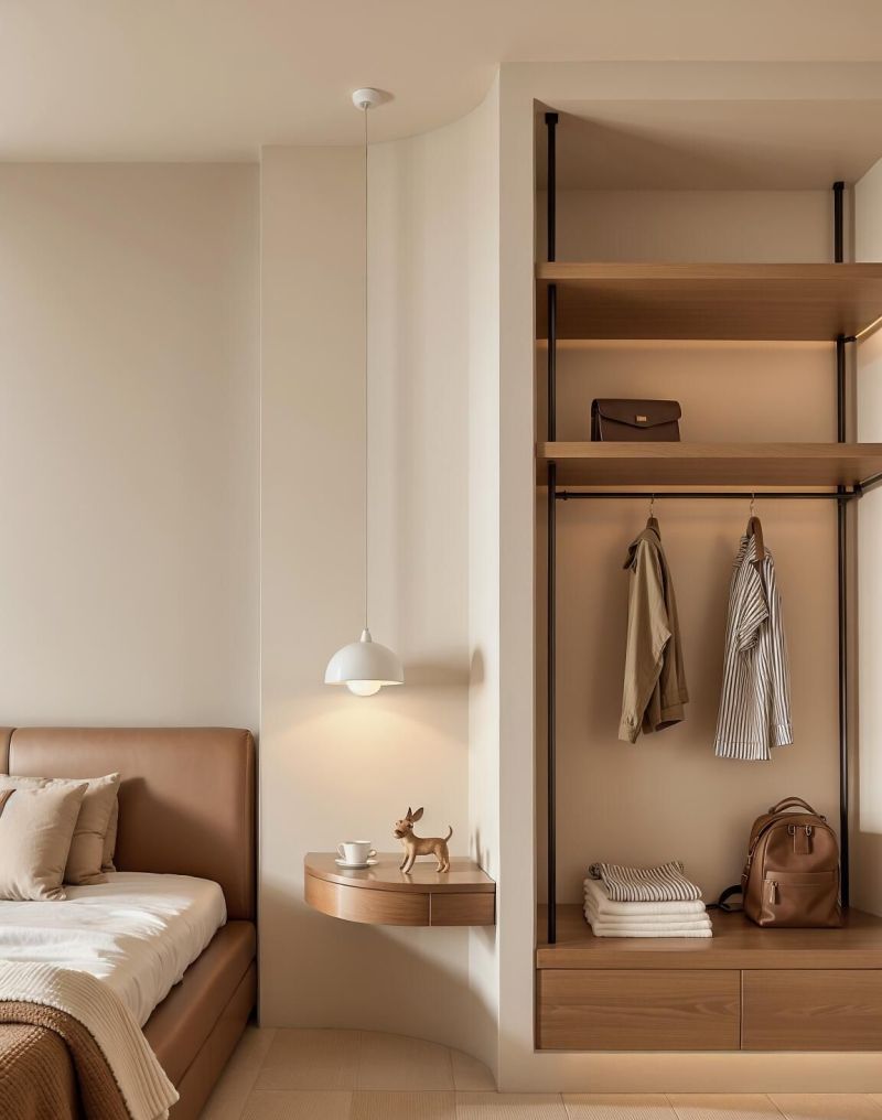 中古极简的舒适感！暖棕与米白织就的温柔滤镜，将疲惫滤成松弛！ - 家居知识