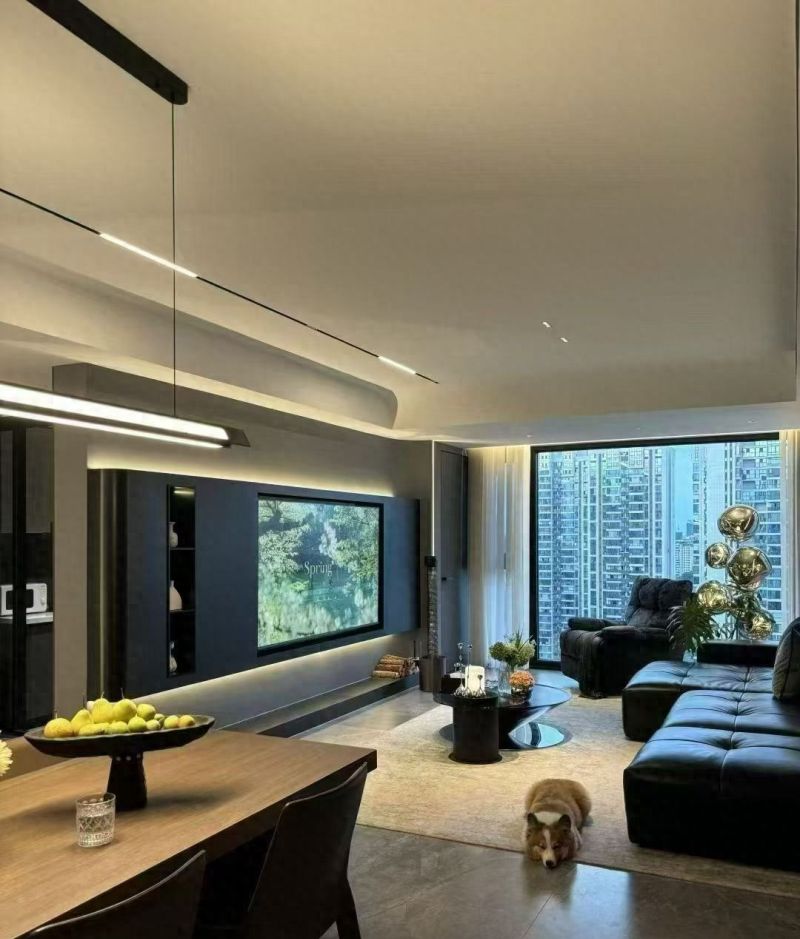 意式极简风客厅实拍！8个细节提升空间高级感