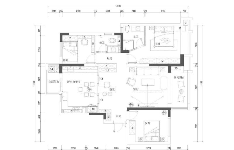 110㎡新中式风格：家不一定要多奢华，但一定要有品味 - 家居知识