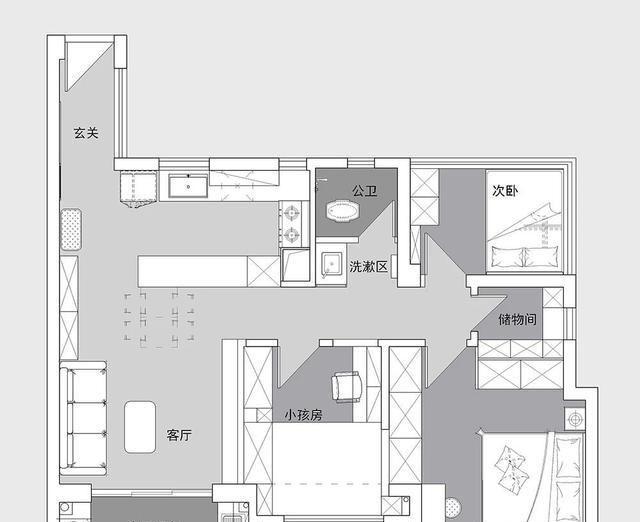 深圳70㎡北欧风格设计：住出150㎡的感觉 - 家居知识
