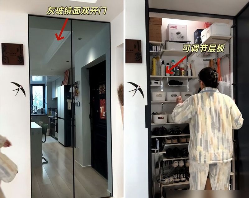 安徽一户人家鞋柜设计惊艳全网,收纳妙招被赞收纳狂魔! 安徽发现一户人家的鞋柜,装法太高明了,网友:堪称收纳狂魔! - 家居知识