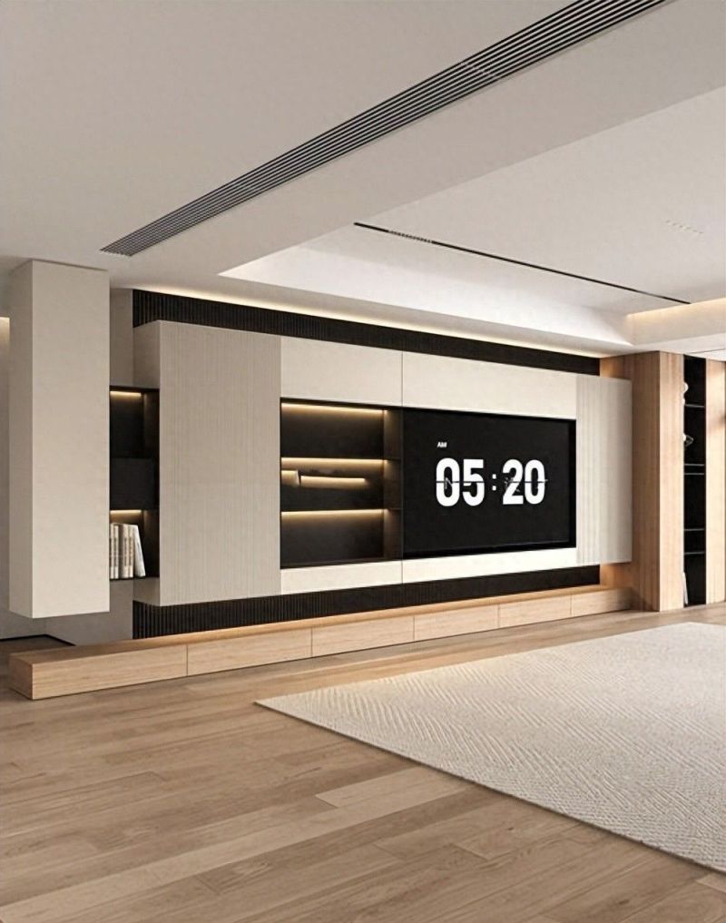 悬空电视柜引夫妻争执,完工效果惊艳众人! 老公坚决不要传统客厅,做了悬空电视柜,大吵一架!完工后无敌了 - 家居知识