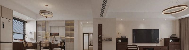 140㎡宋氏极简风，线条凝练演绎东方美学