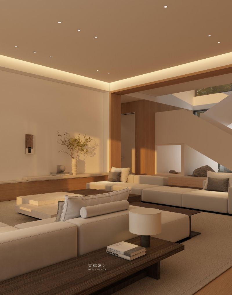 自然原木风-更适合人居的别墅空间设计天与云与山与水，上下一白 - 家居知识