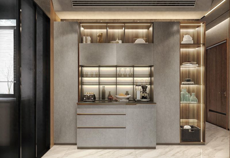 8款轻奢风餐边柜设计，瞬间提升家居格调！