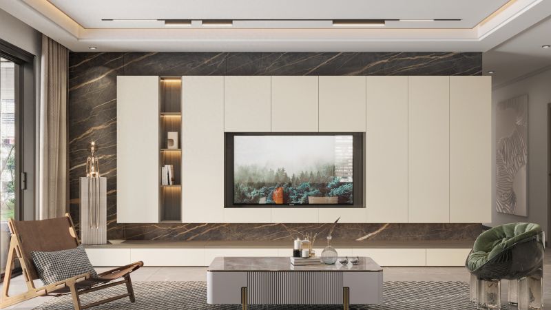 邻居家的整墙定制电视柜太惊艳，你家还空着？