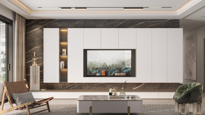 你家电视墙还空着？邻居早就做了整墙定制柜，效果惊艳 - 家居知识