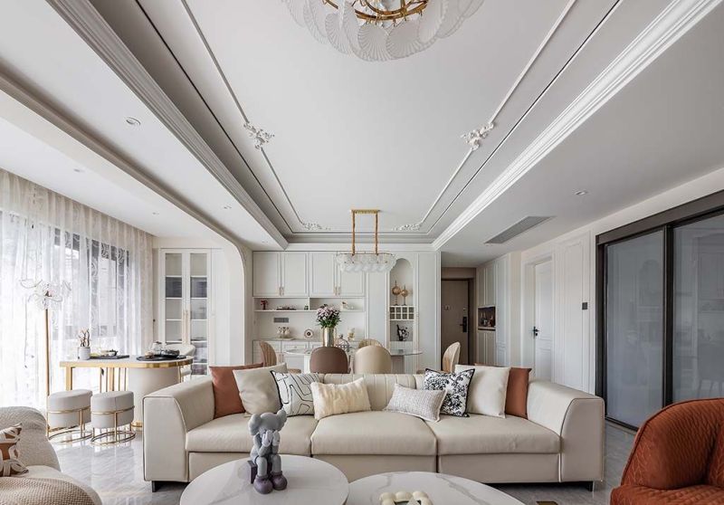 136㎡法式奶油|浪漫优雅藏在石膏线与柔光里 - 家居知识