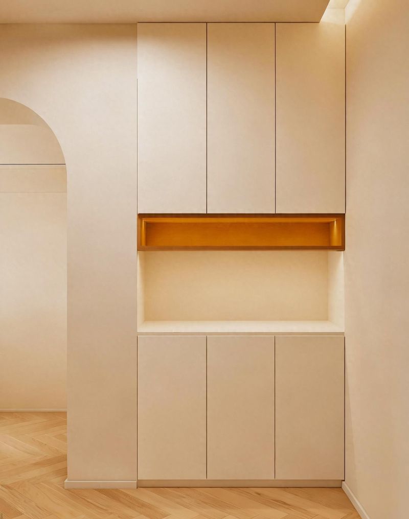 奶油+弧形 | 这硬装才是治愈系家的天花板！ - 今日头条