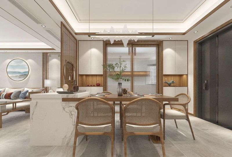 100㎡新中式风格：不失韵味，又捎带点禅意 - 家居知识