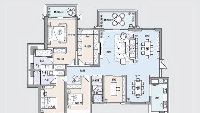 238㎡的大平层,改成新中式风,大气经典又时尚,主要是特别耐看 - 今日头条 238㎡的大平层,改成新中式风,大气经典又时尚,主要是特别耐看 - 家居知识