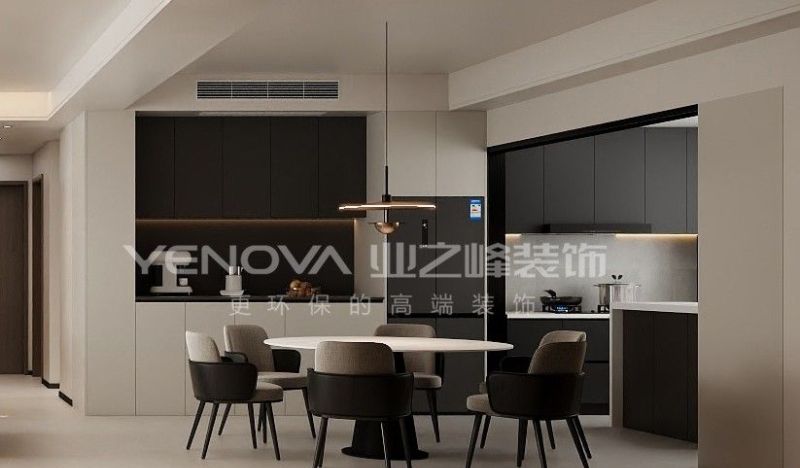 唐山中海·臻如府190平方米意式极简风格装修效果案例|业之峰装饰 - 家居知识