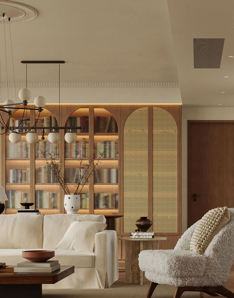 中古奶油风轻松惬意的温暖 朋友直夸“你家这客厅也太会拿捏感觉了 - 家居知识